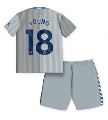 Everton Ashley Young #18 Replica Third Stadium Kit for Kids 2023-24 Short Sleeve (+ pants)